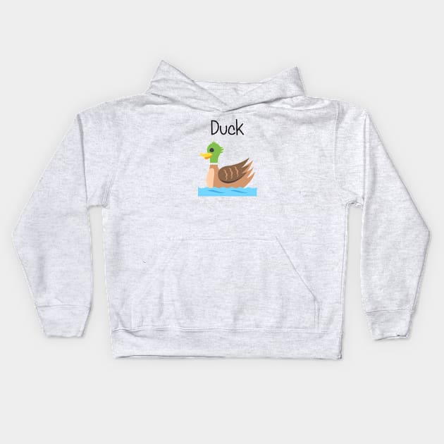 Quack Quack Duck Kids Hoodie by EclecticWarrior101